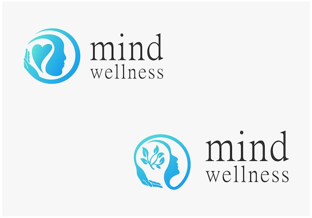 plantilla del logotipo de la terapia de bienestar mental1