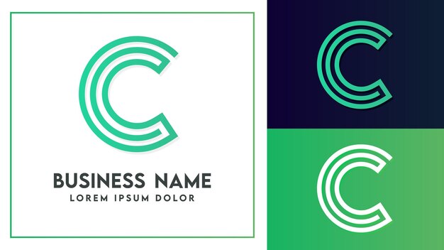 Plantilla de logotipo de texto C HD