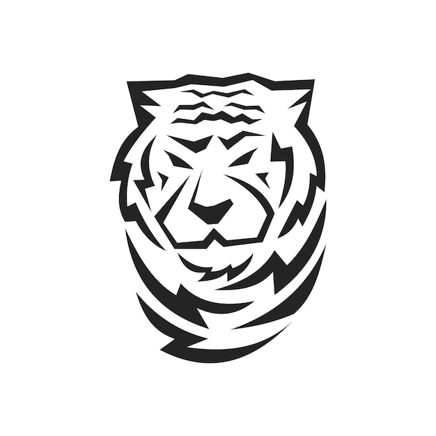 plantilla de logotipo de tigre icono de identidad de marca aislado resumen gráfico vectorial