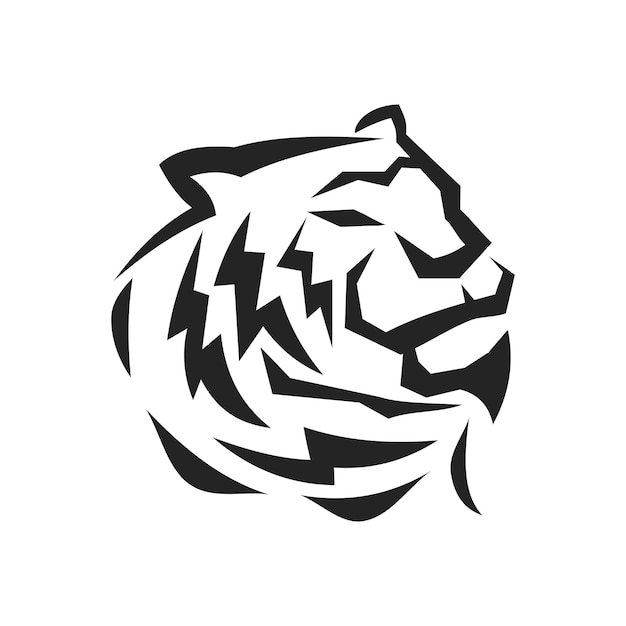 plantilla de logotipo de tigre icono de identidad de marca aislado resumen gráfico vectorial