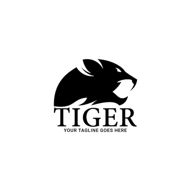 Plantilla de logotipo de tigre. Logotipo abstracto para vector de empresa comercial.