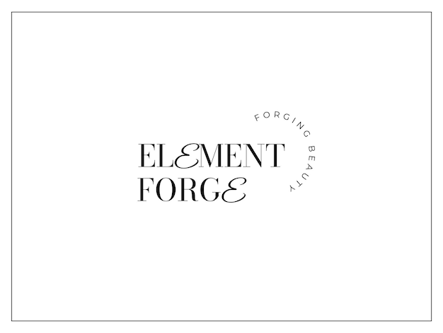 plantilla de logotipo de tipografía mínima y estética para empresas y negocios de belleza