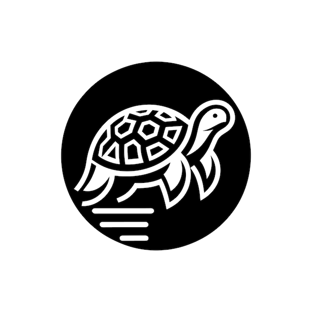 plantilla de logotipo de tortuga icono de identidad de marca aislado gráfico vectorial abstracto 1