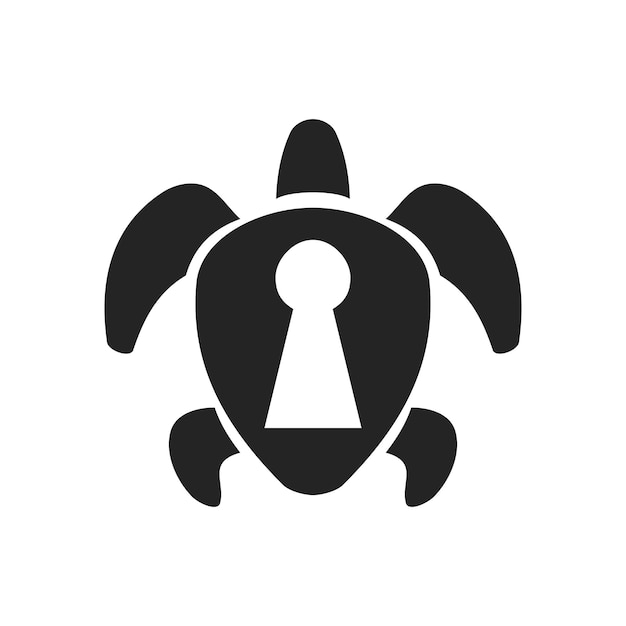 plantilla de logotipo de tortuga icono de identidad de marca aislado resumen gráfico vectorial