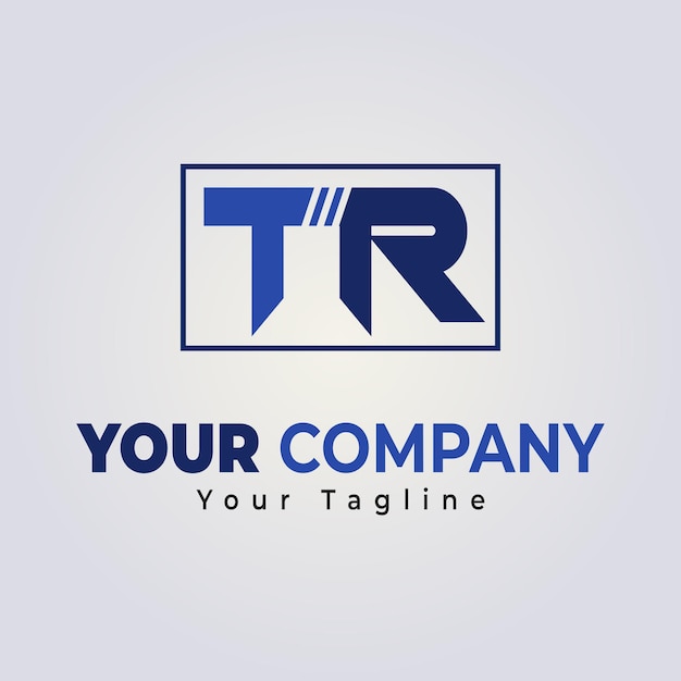 Plantilla de logotipo TR