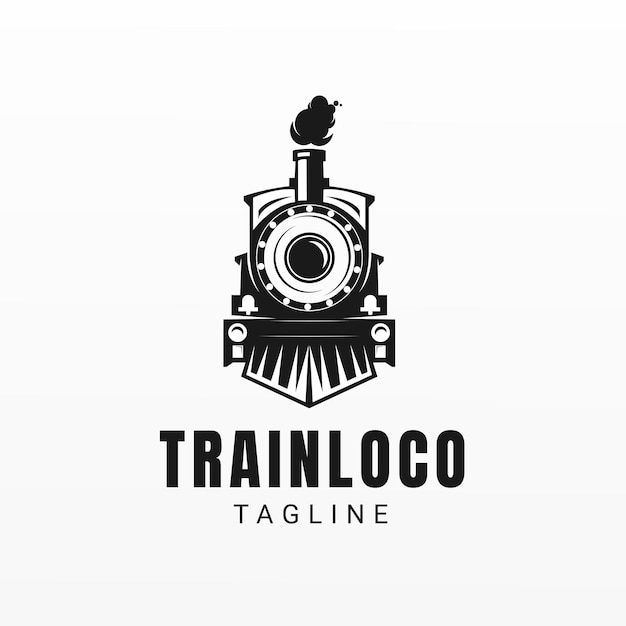 Plantilla de logotipo de tren rápido