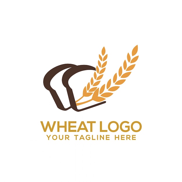 plantilla de logotipo de trigo