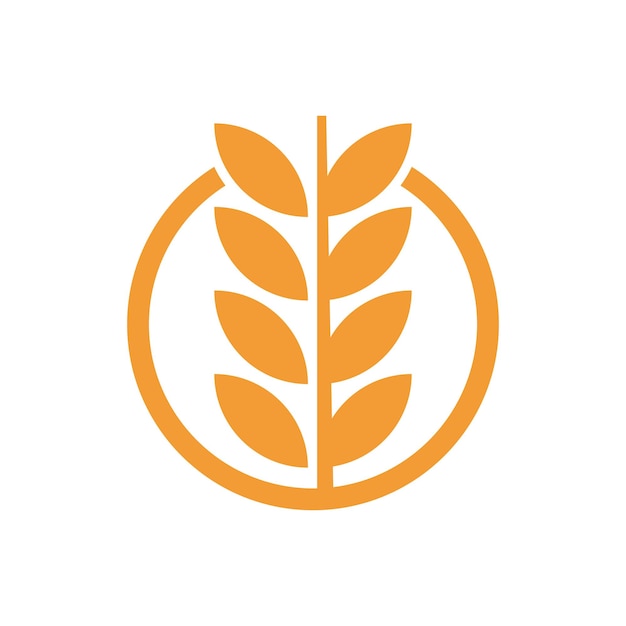 Plantilla del logotipo del trigo
