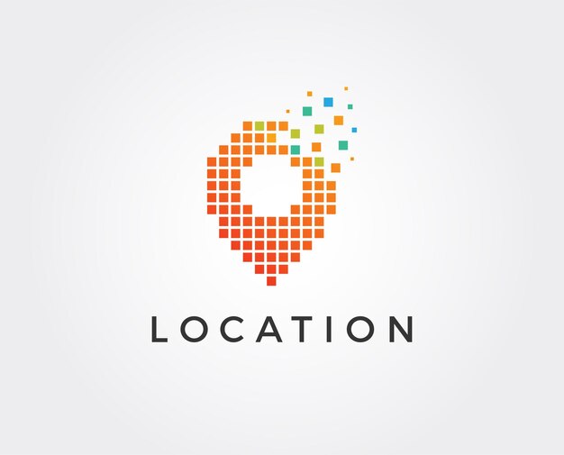 plantilla de logotipo de ubicación de mapa