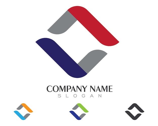 Plantilla de logotipo V carta
