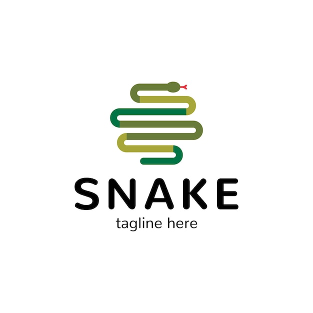 plantilla de logotipo de vector de animales serpiente