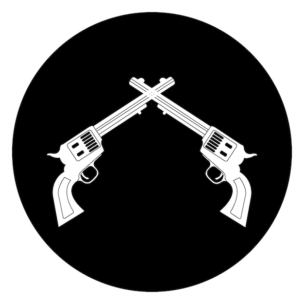 plantilla del logotipo del vector de las armas