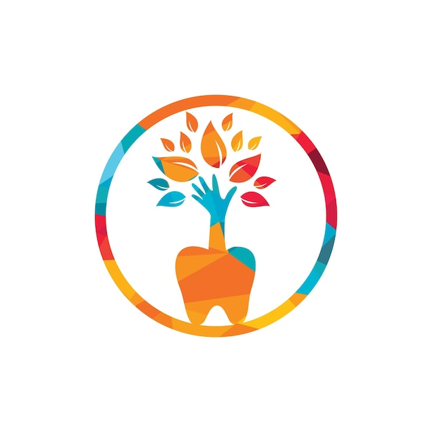 plantilla del logotipo del vector de atención dental