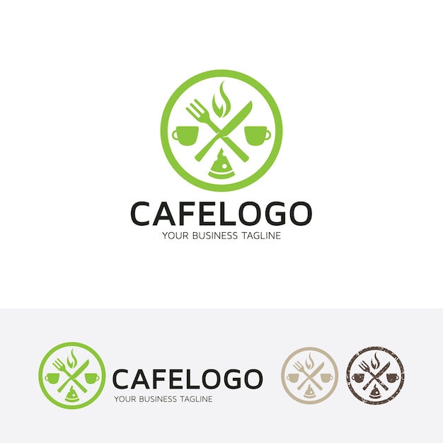 Plantilla de logotipo de vector de café