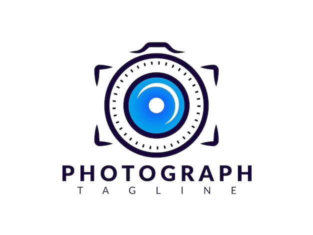 Plantilla de logotipo de vector de fotografía moderna