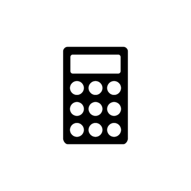 Plantilla de logotipo de vector de icono de calculadora