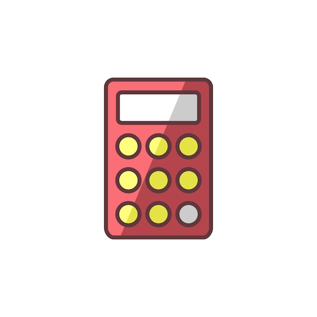 Plantilla de logotipo de vector de icono de calculadora