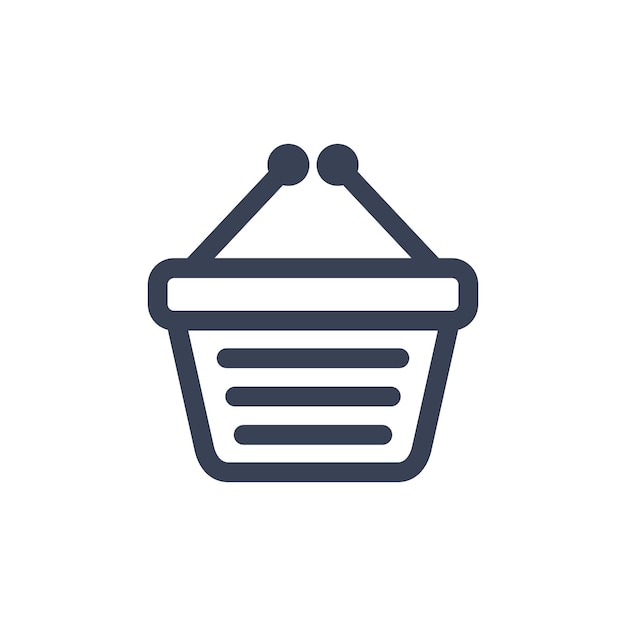 Plantilla de logotipo de vector de icono de carrito de compras