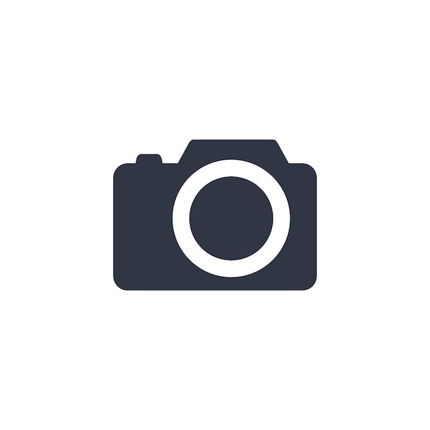 Plantilla de logotipo de vector de icono de fotografía de cámara