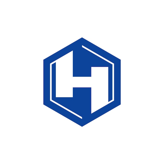 plantilla de logotipo del vector del icono de la letra H