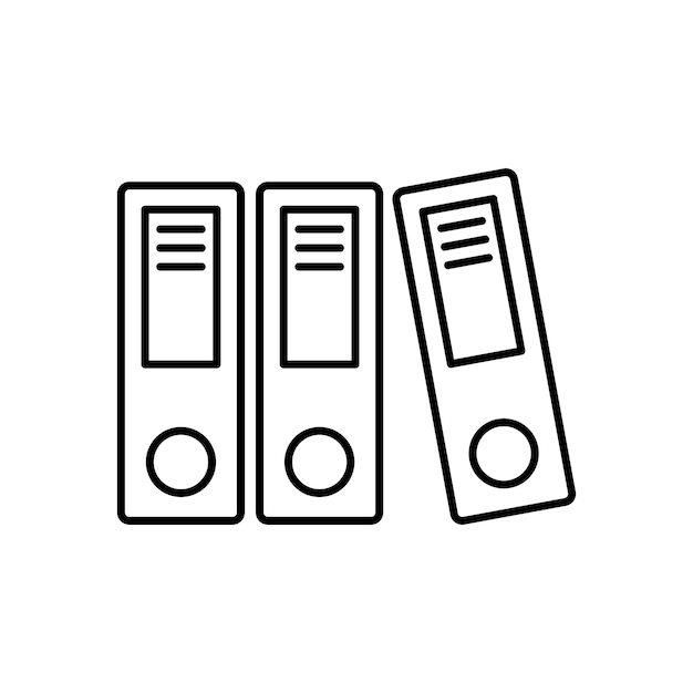 Plantilla de logotipo de vector de icono de moda de carpeta