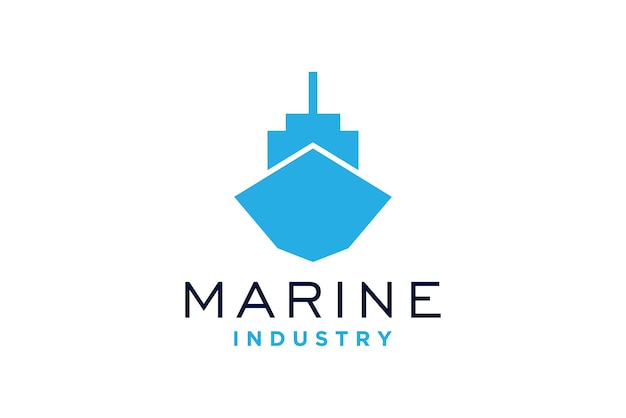 plantilla de logotipo del vector de navegación marítima de barcos