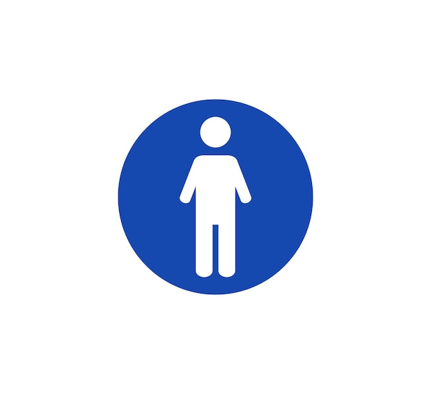 plantilla de logotipo del vector del signo del hombre
