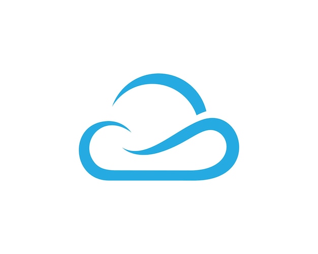 Plantilla de logotipo de vector de tecnología de nube