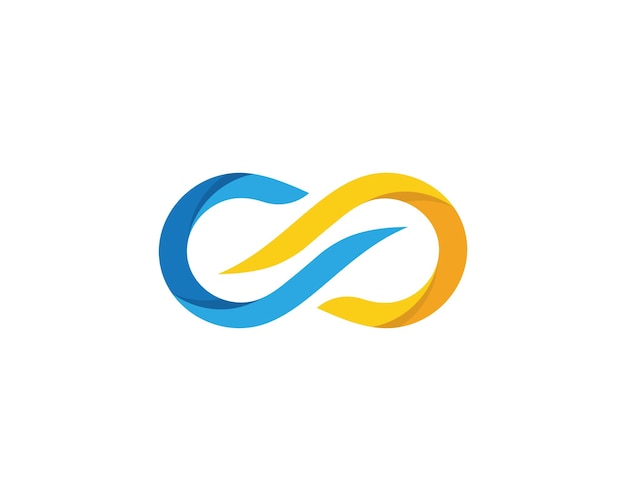 Plantilla de logotipo vectorial de diseño infinito