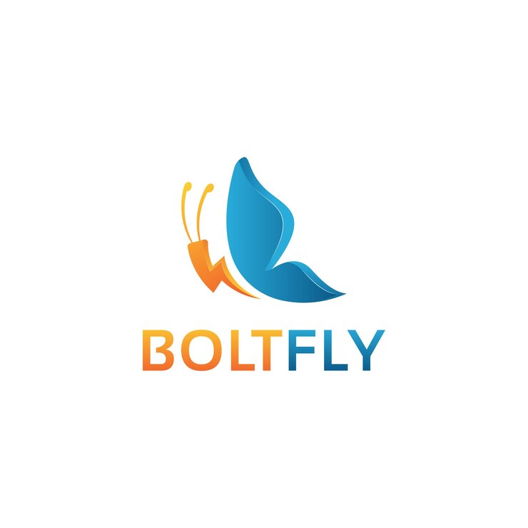 Plantilla de logotipo vectorial editable BoltFly
