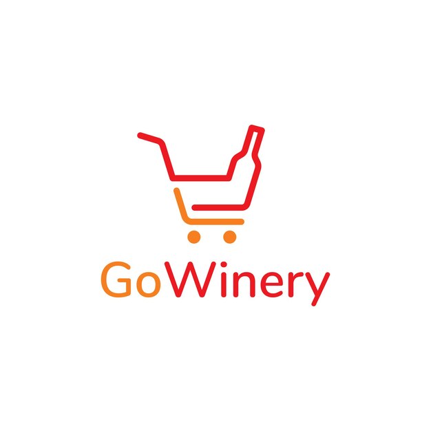 Plantilla de logotipo vectorial editable GoWinery