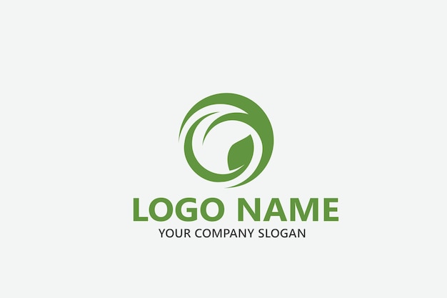 plantilla de logotipo vectorial de hojas