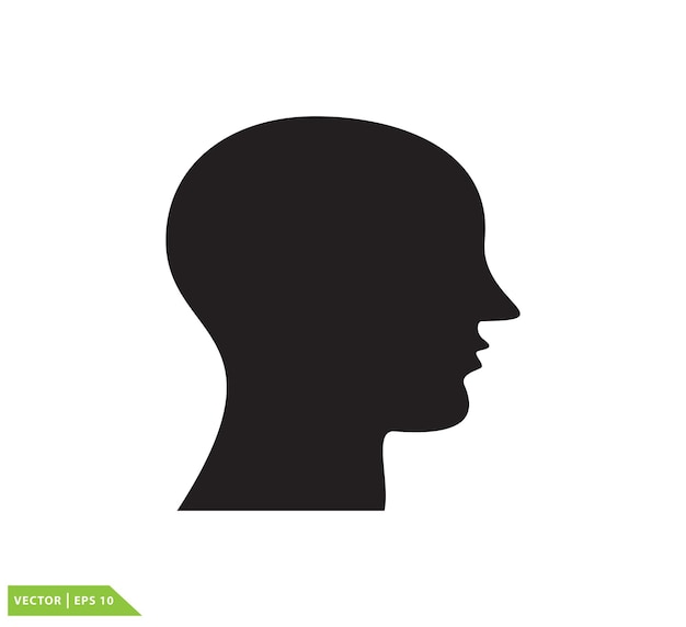 plantilla de logotipo vectorial del icono del dolor de cabeza