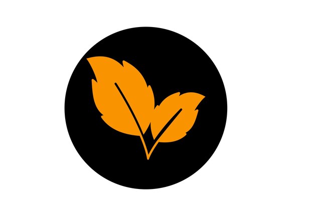 plantilla de logotipo vectorial del icono de la hoja diseño de la hoja ecológica