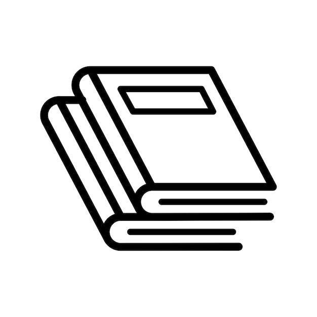 plantilla de logotipo vectorial del icono del libro