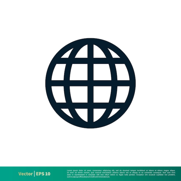 Plantilla de logotipo vectorial de icono de línea de globo