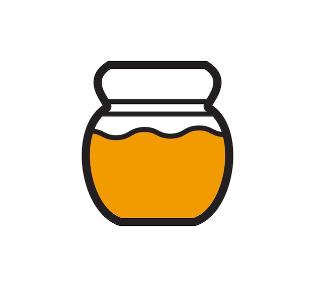plantilla de logotipo vectorial del icono de miel
