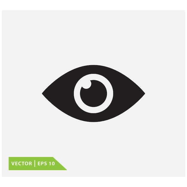 Vector plantilla de logotipo vectorial del icono del ojo