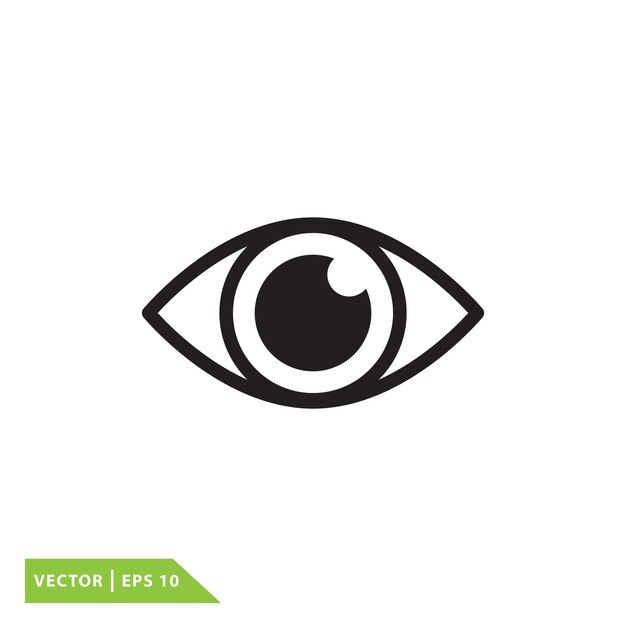 plantilla de logotipo vectorial del icono del ojo