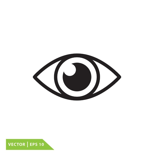 plantilla de logotipo vectorial del icono del ojo