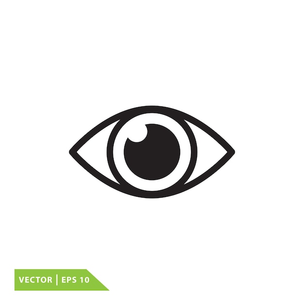 plantilla de logotipo vectorial del icono del ojo