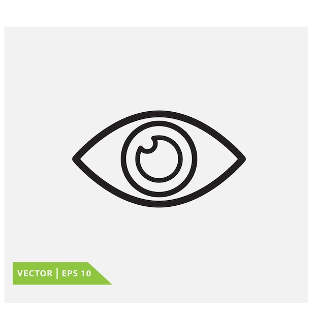 plantilla de logotipo vectorial del icono del ojo