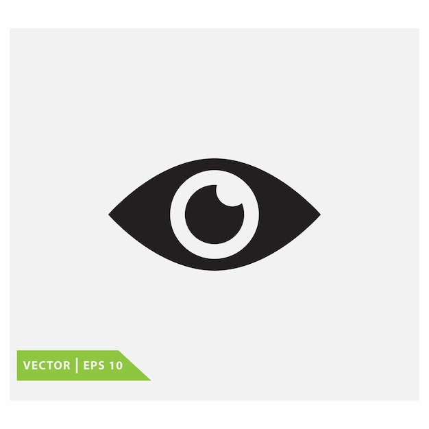 plantilla de logotipo vectorial del icono del ojo