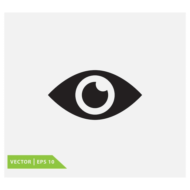 Vector plantilla de logotipo vectorial del icono del ojo