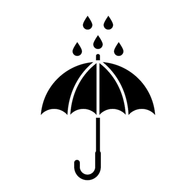 plantilla de logotipo vectorial del icono del paraguas