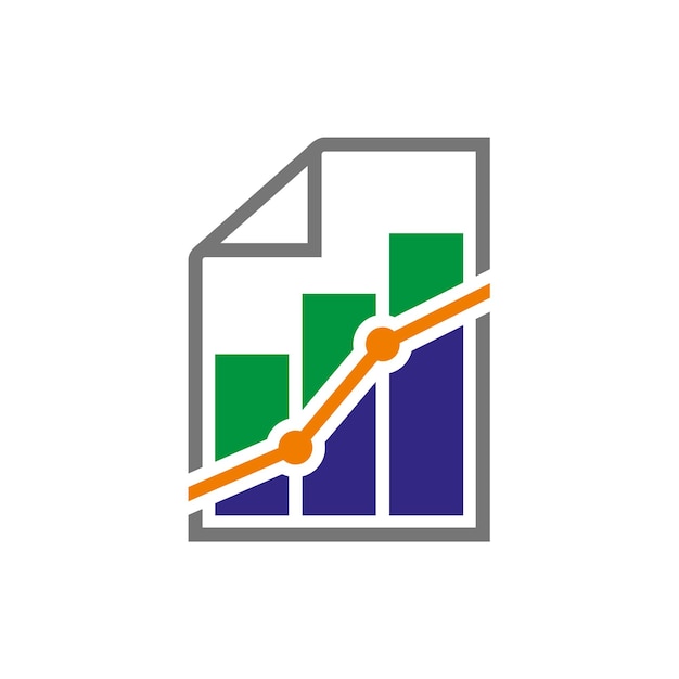 plantilla de logotipo vectorial de íconos de la bolsa de valores