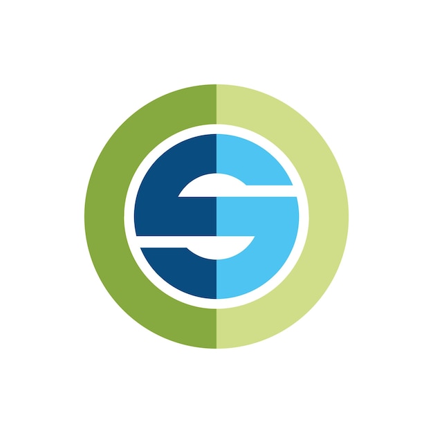 plantilla de logotipo vectorial de la letra S O