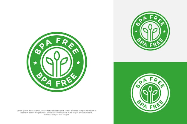 Vector plantilla de logotipo vectorial libre de bpa