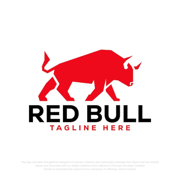 Plantilla de logotipo vectorial de logotipo de toro
