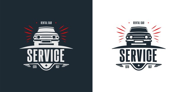 plantilla de logotipo vectorial de reparación de automóviles